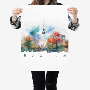 Berlin TV Tower Germany Poster