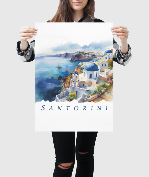 Santorini Greece Poster