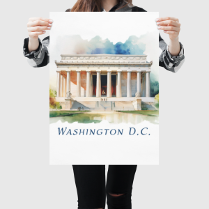 Washington D.C. Lincoln Memorial Poster