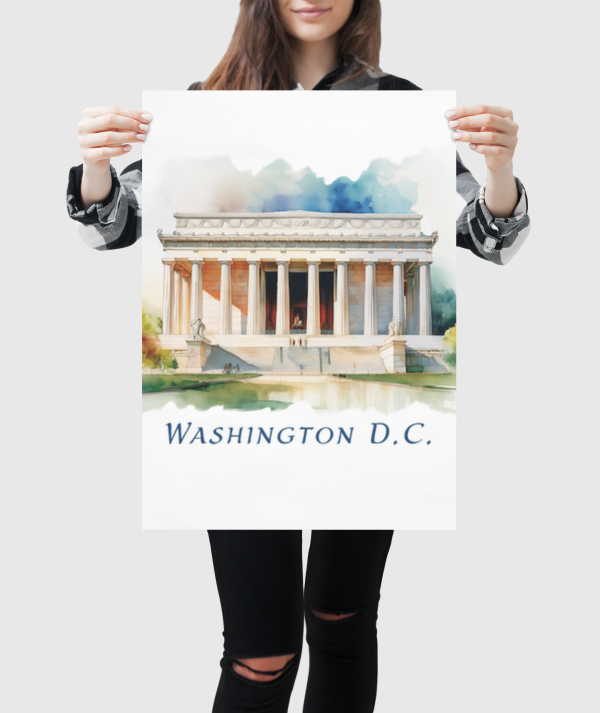 Washington D.C. Lincoln Memorial Poster