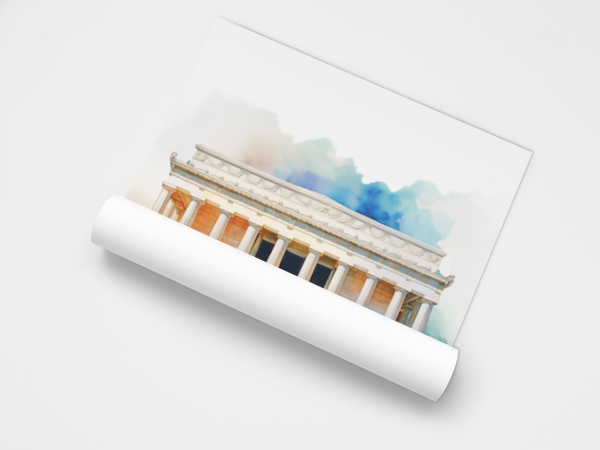 Washington D.C. Lincoln Memorial Poster - Image 2