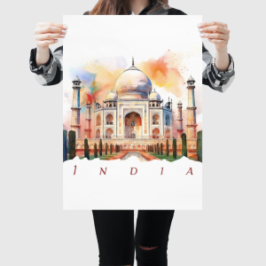 India Taj Mahal Poster